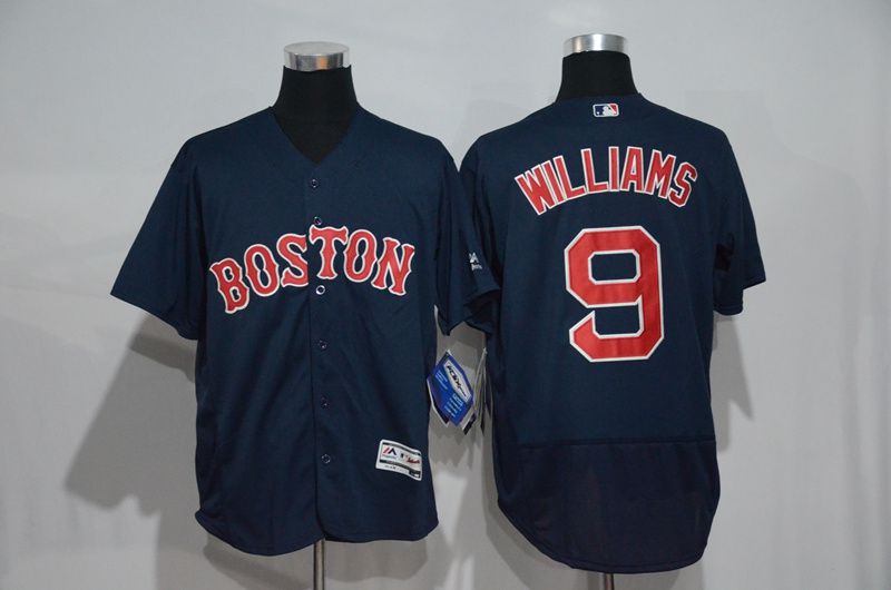 Men Boston Red Sox 9 Ted Williams Blue Elite MLB Jerseys